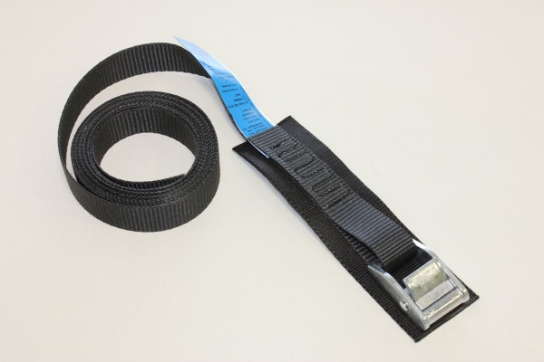 Cam buckle strap with protective pad
