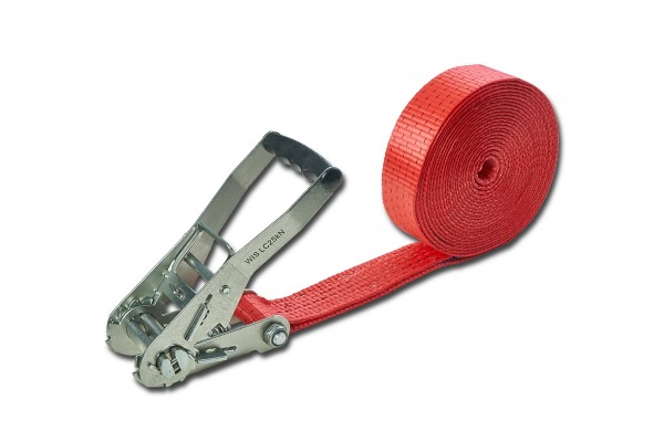 Ratchet lashing strap single-part 5 tonnes