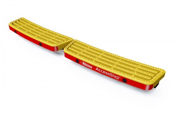 Rear step AccessStep yellow | with universal parking sensors