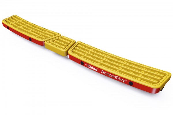 Rear step AccessStep triple yellow | with parking sensors Connect +