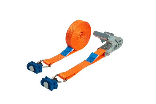 2-part ratchet lashing strap 500 daN neon orange