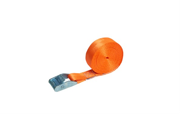 Cam buckle strap single-part 350 daN neon orange