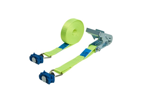 2-part ratchet lashing strap 500 daN neon yellow